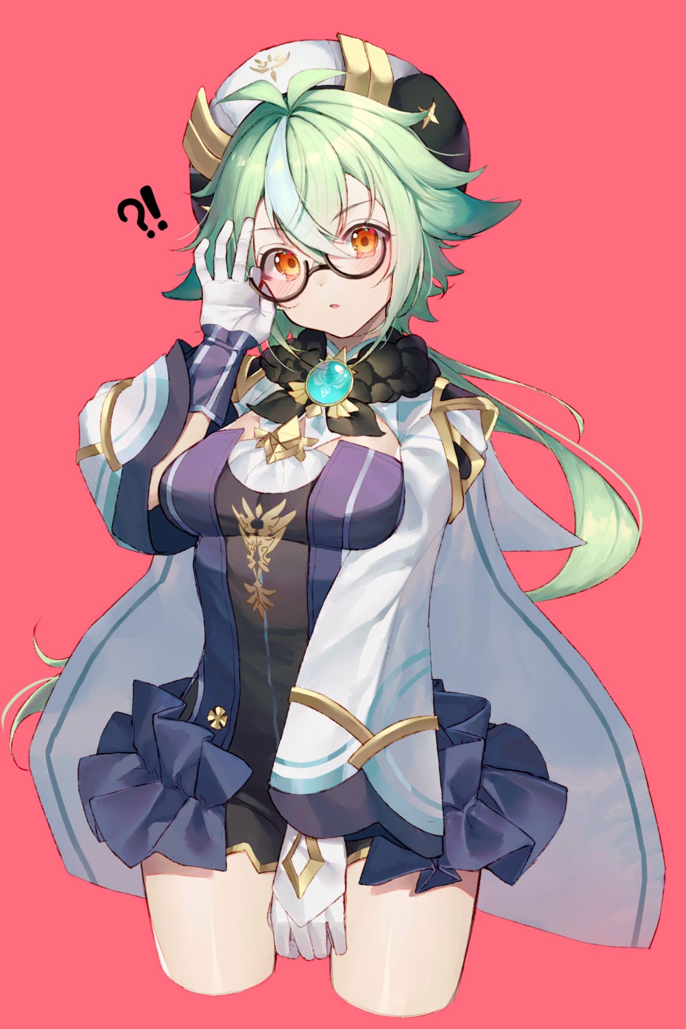 animal_ears, genshin_impact, megane, sucrose, tia_(tia_1207)