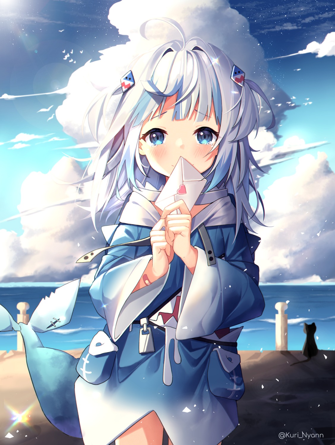gawr_gura, hololive, hololive_english, kuri_(animejpholic), tail