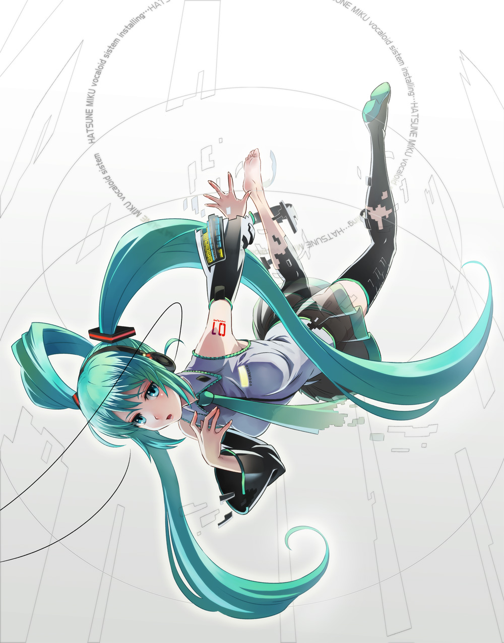 fukukitaru, hatsune_miku, thighhighs, vocaloid