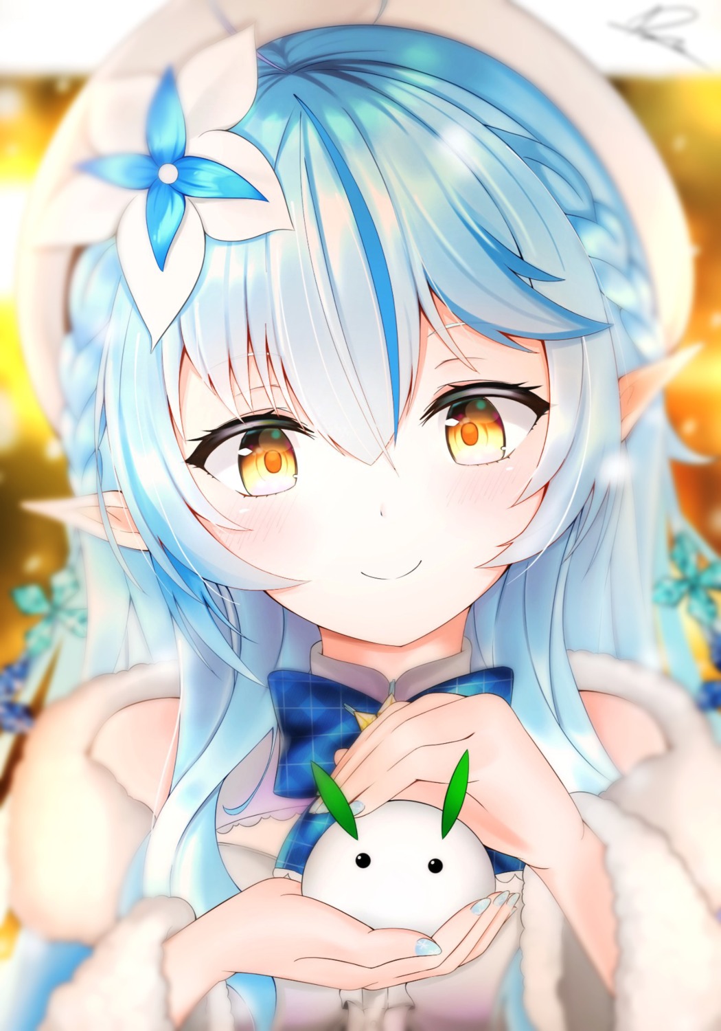 elf, hololive, pointy_ears, reynii, yukihana_lamy