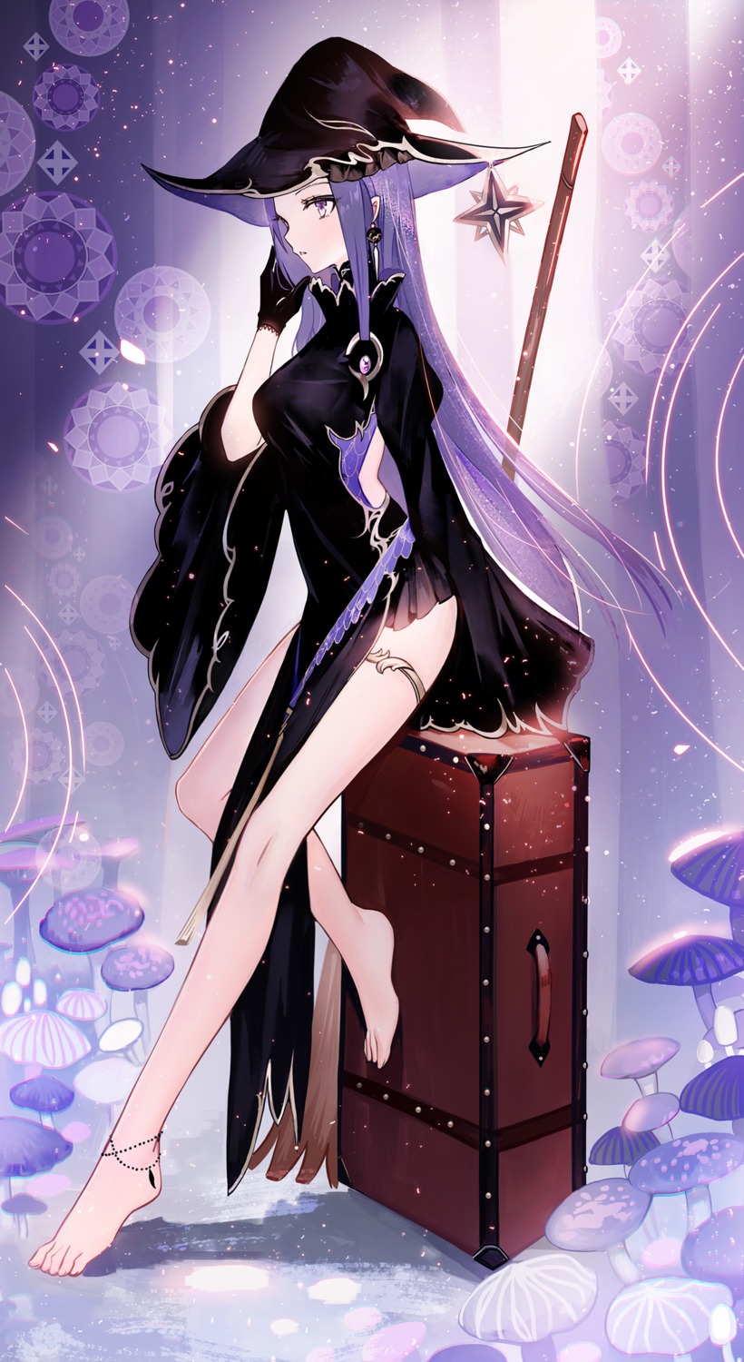 dress, garter, juexing_(moemoe3345), witch