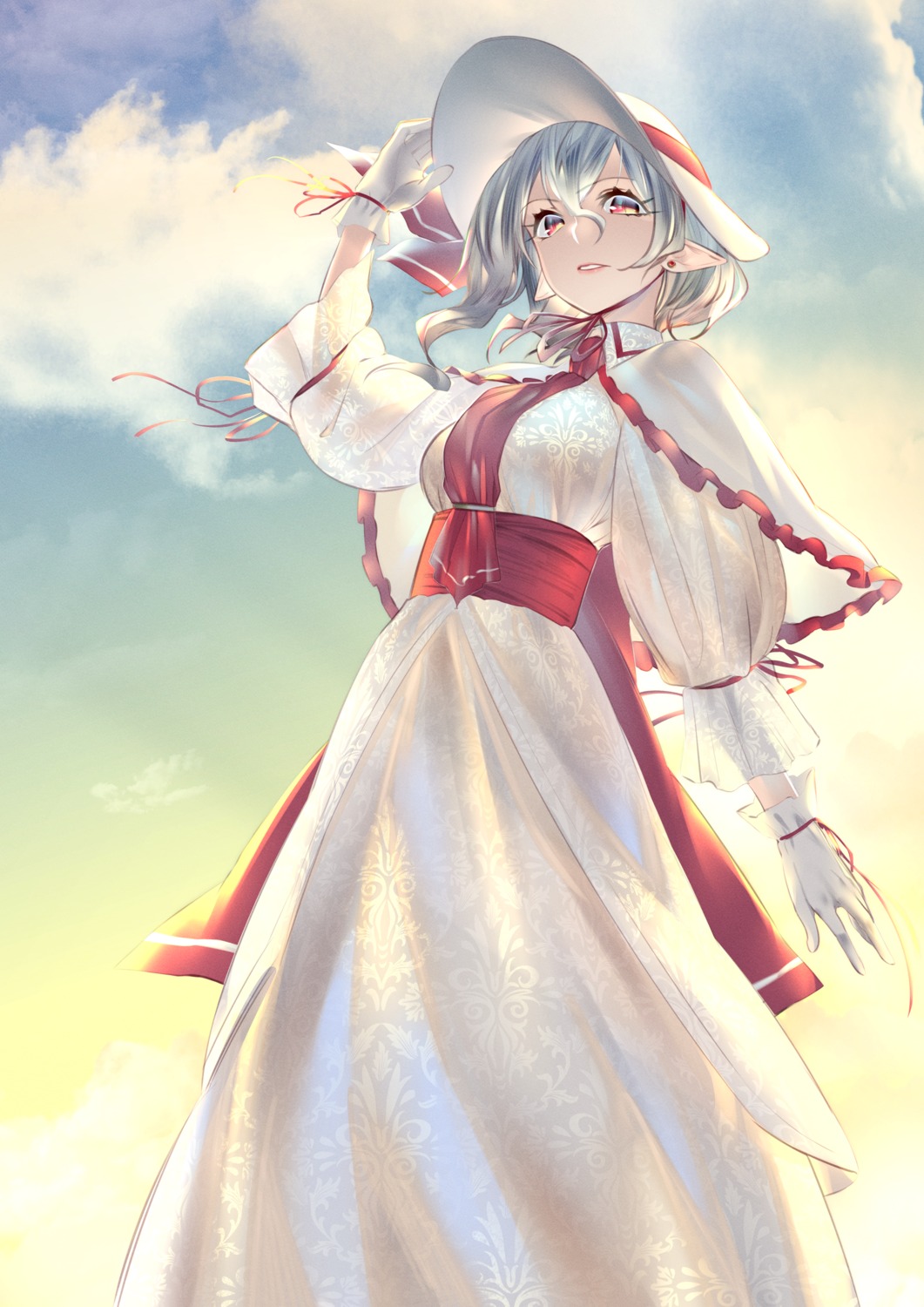 dress, pointy_ears, remilia_scarlet, shukusuri, touhou