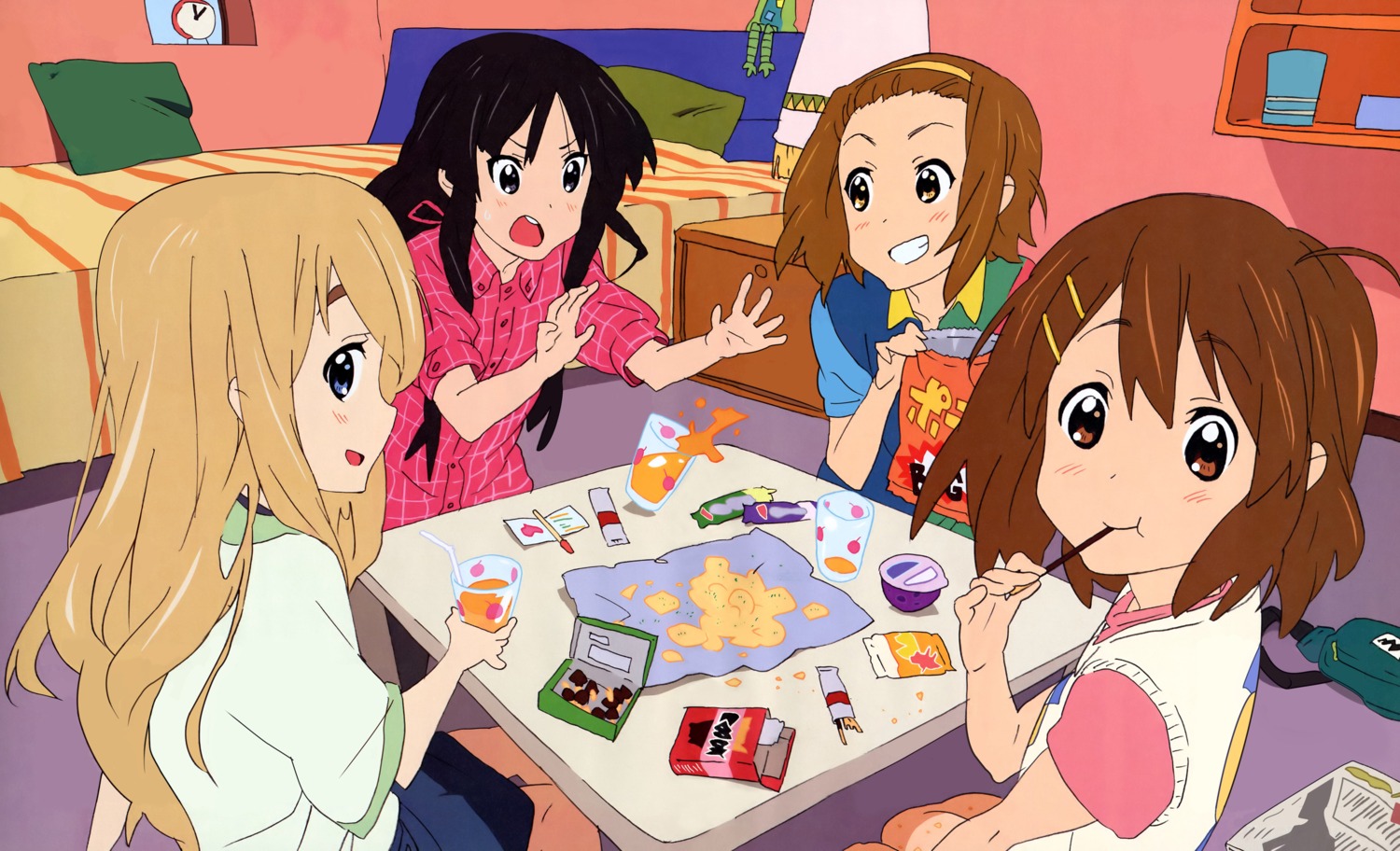 akiyama_mio, hirasawa_yui, ishidate_taichi, k-on!, kotobuki_tsumugi, sweater, tainaka_ritsu