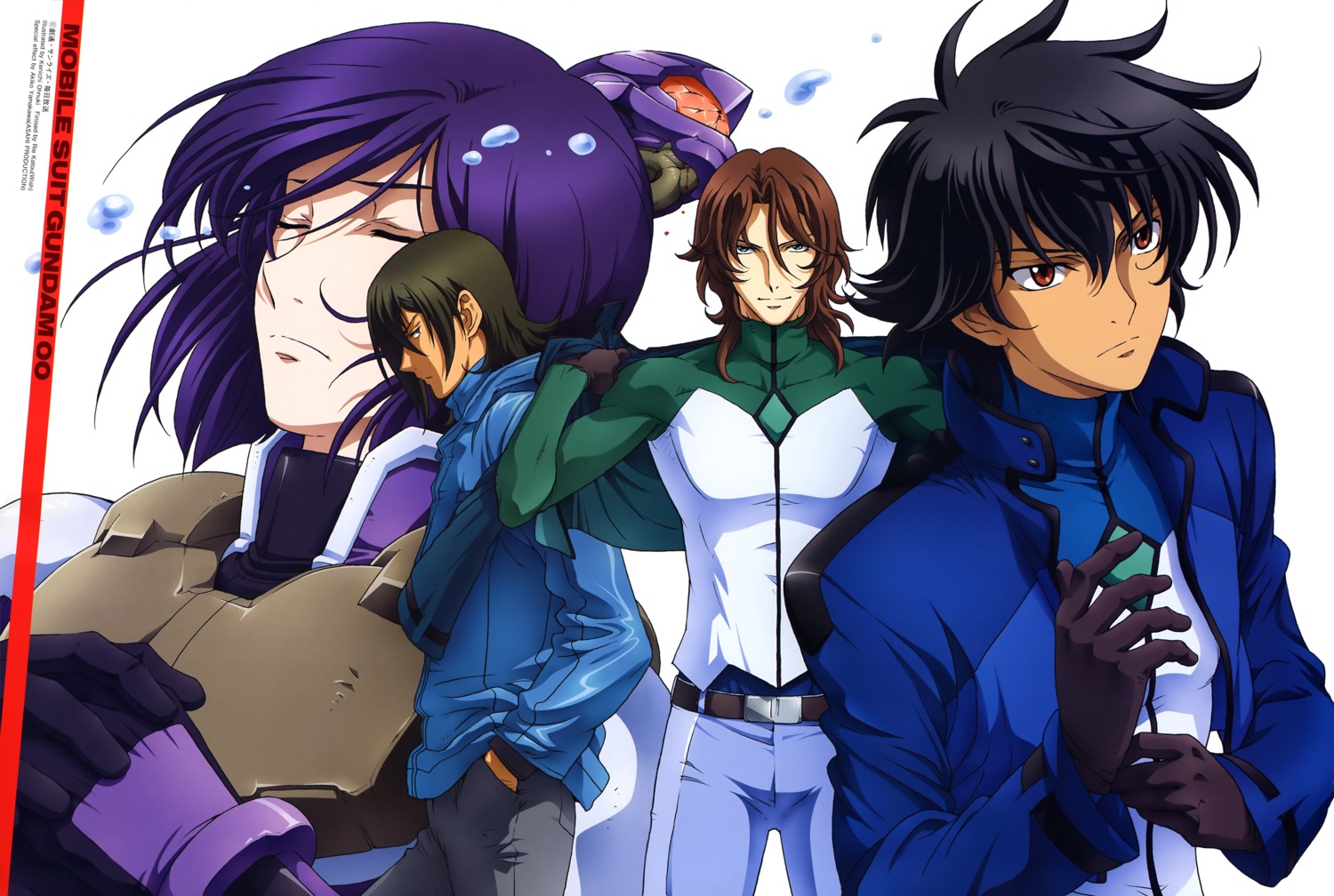 allelujah_haptism, gundam, gundam_00, lockon_stratos, lyle_dylandy, male, oonuki_kenichi, setsuna_f_seiei