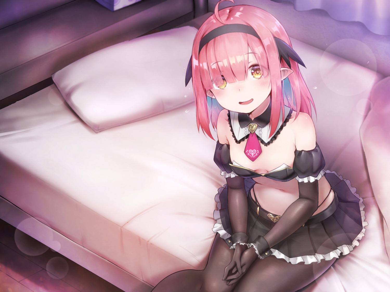 esugi, no_bra, pantsu, pantyhose, pointy_ears