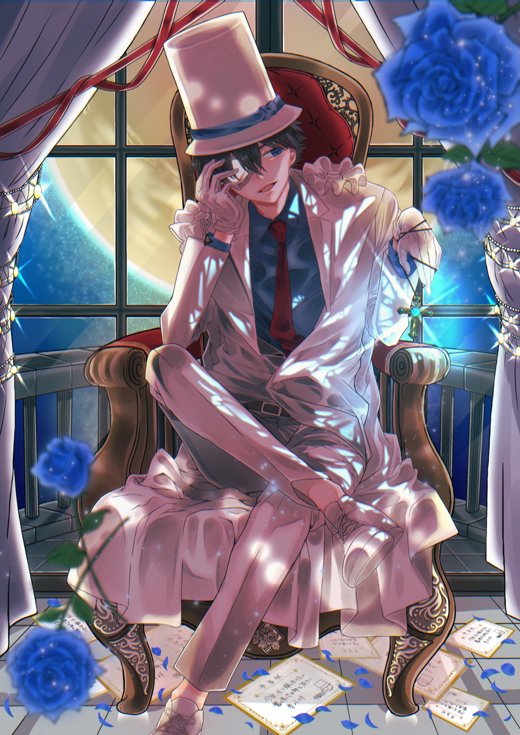 aki_konoe, business_suit, kuroba_kaito, male, meitantei_conan