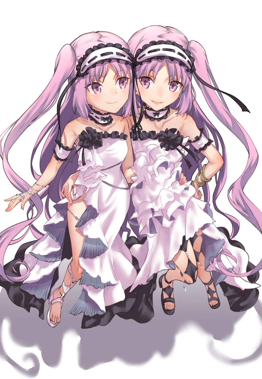 boshi_(a-ieba), dress, euryale, fate/grand_order, heels, stheno, yuri