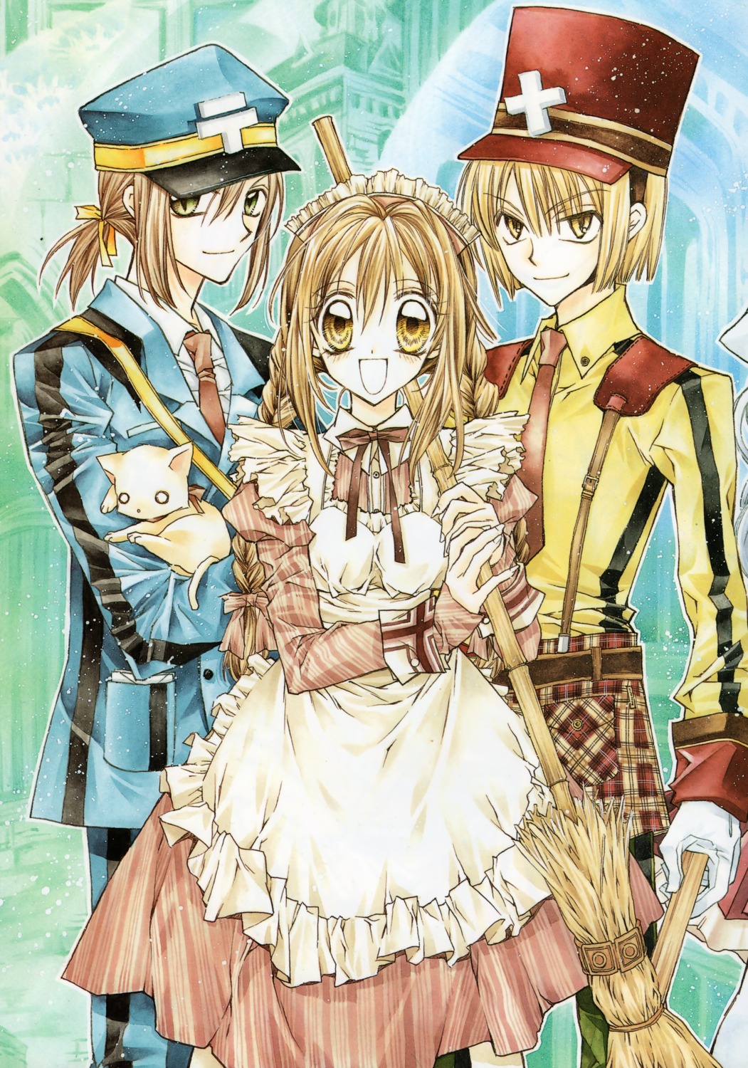 ichinomiya_yoshitaka, maid, neko, otomiya_haine, paru, shinshi_doumei_cross, strahl_tachimiya_iii, tanemura_arina