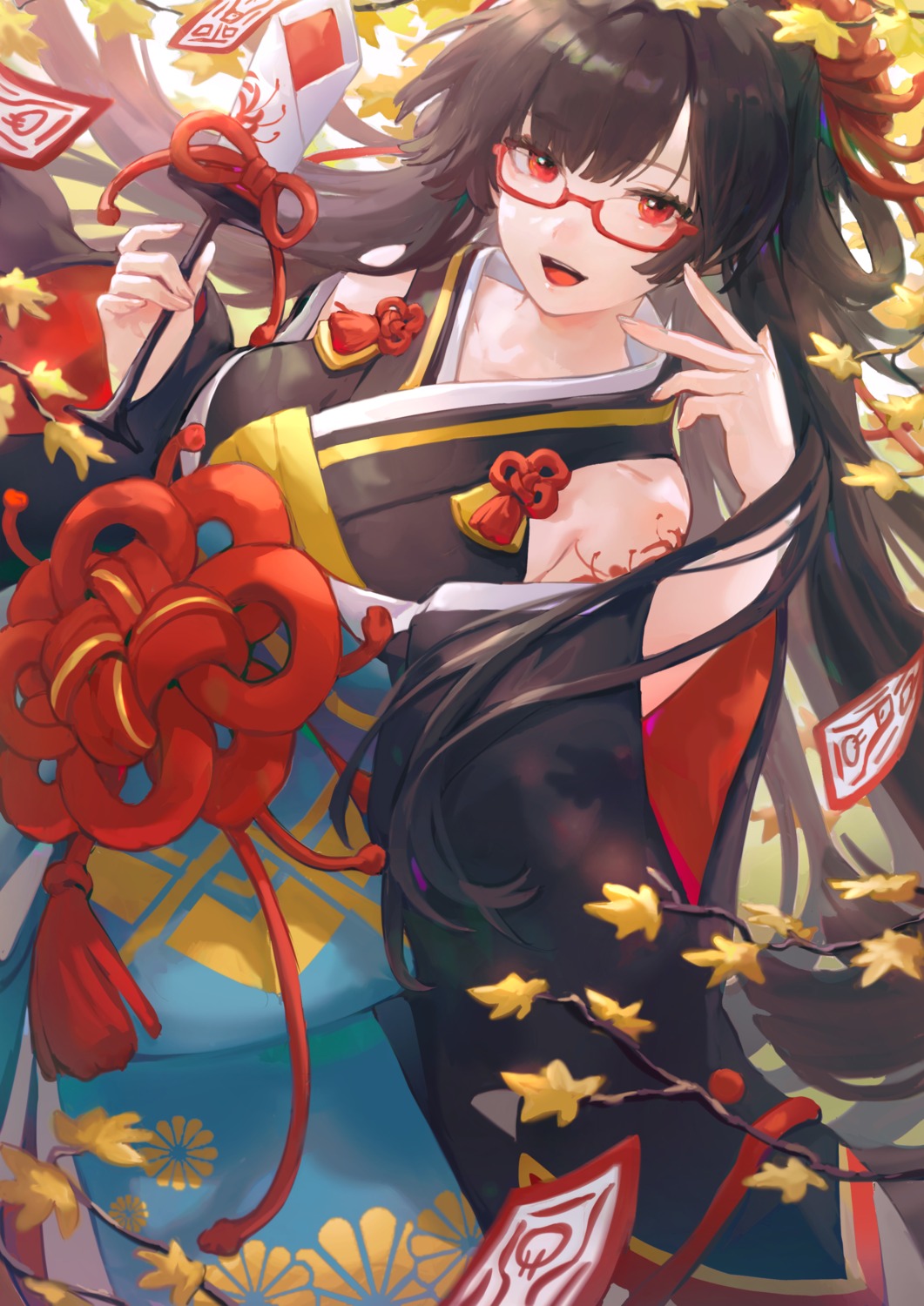 bibimbub, kimono, megane, shounen_onmyouji