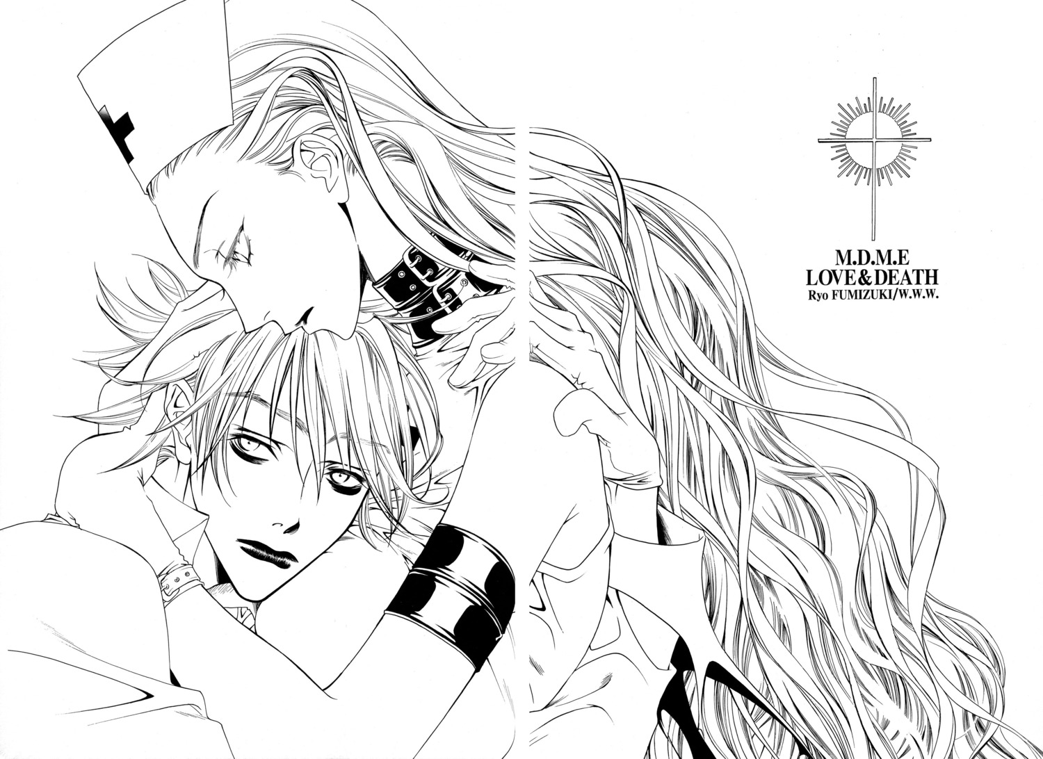 gap, male, monochrome, nakajou_hisaya