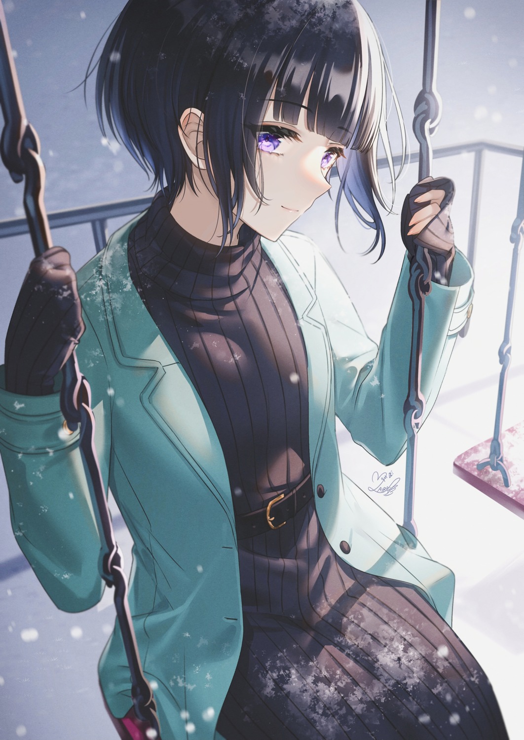 dress, mairo, shirayuki_chiyo, sweater, the_idolm@ster, the_idolm@ster_cinderella_girls