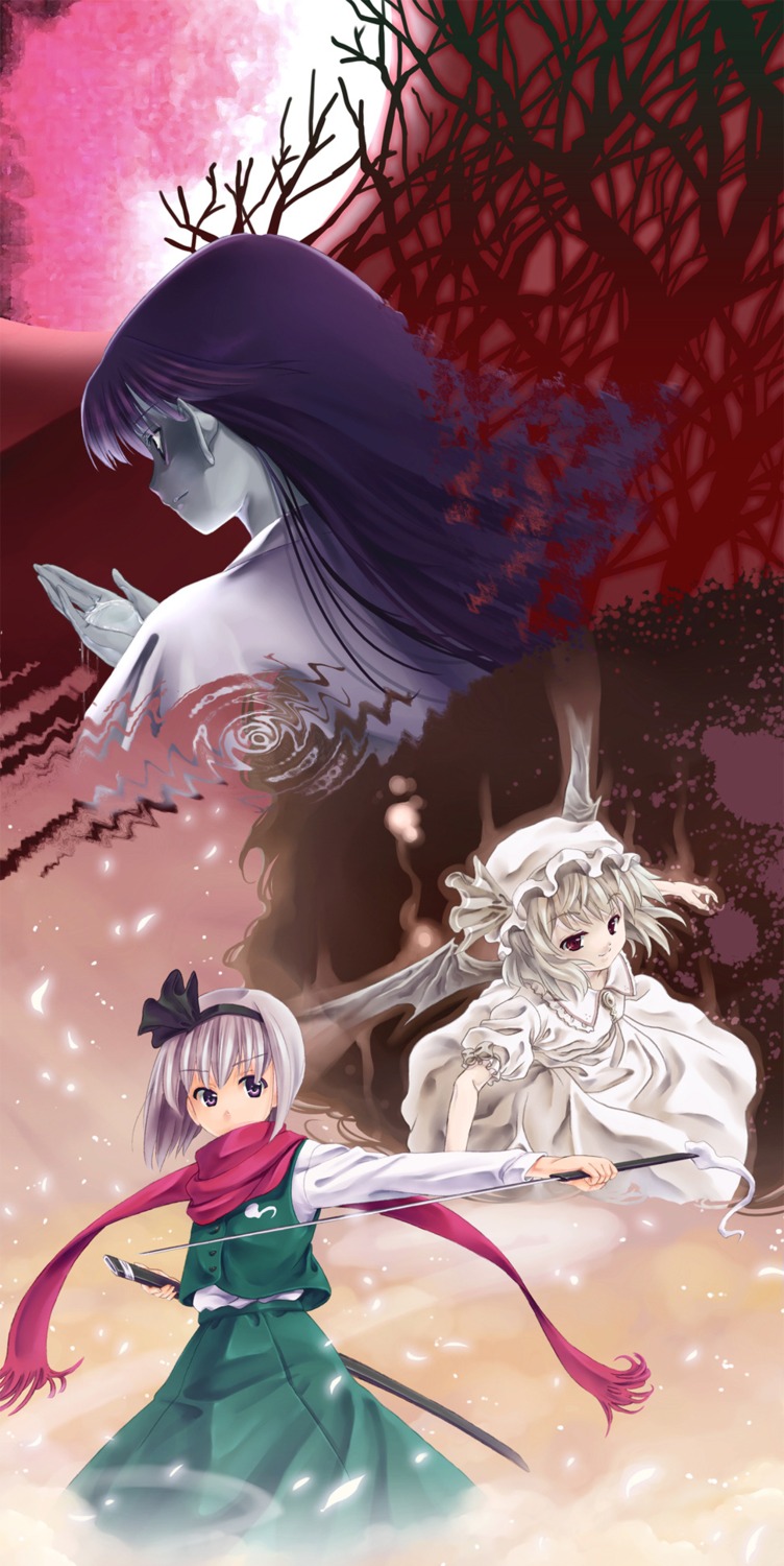 houraisan_kaguya, imo_(artist), konpaku_youmu, remilia_scarlet, touhou