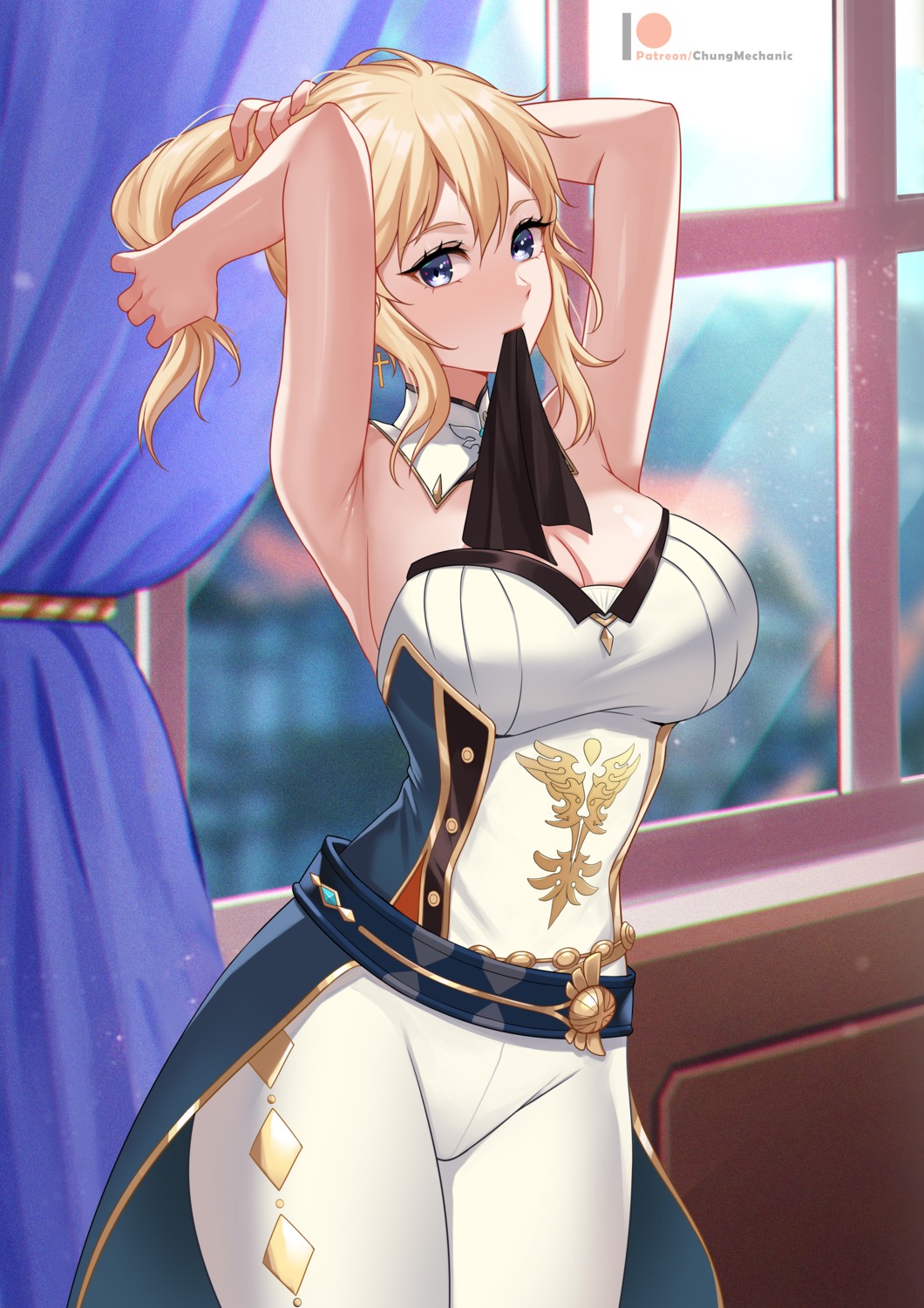 chungmechanic, cleavage, genshin_impact, jean_gunnhildr