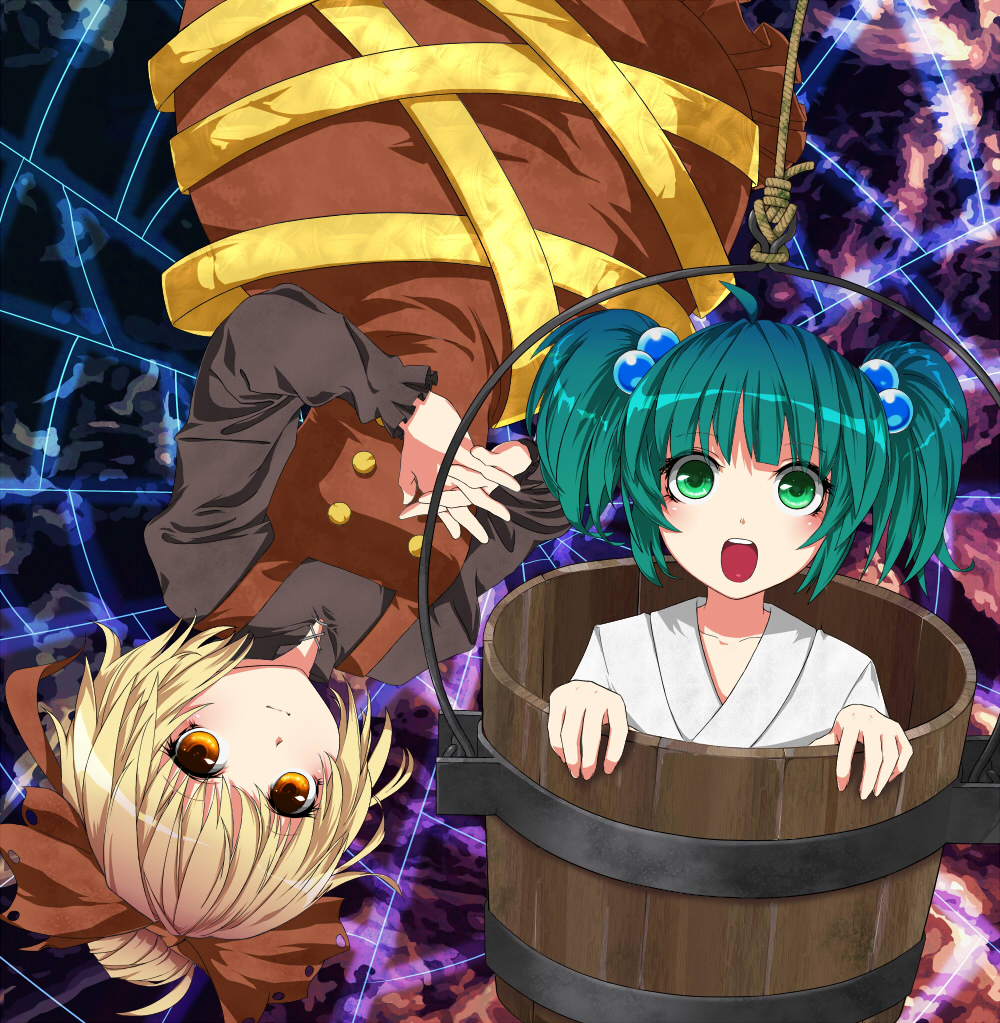 fuji_hyorone, kisume, kurodani_yamame, touhou