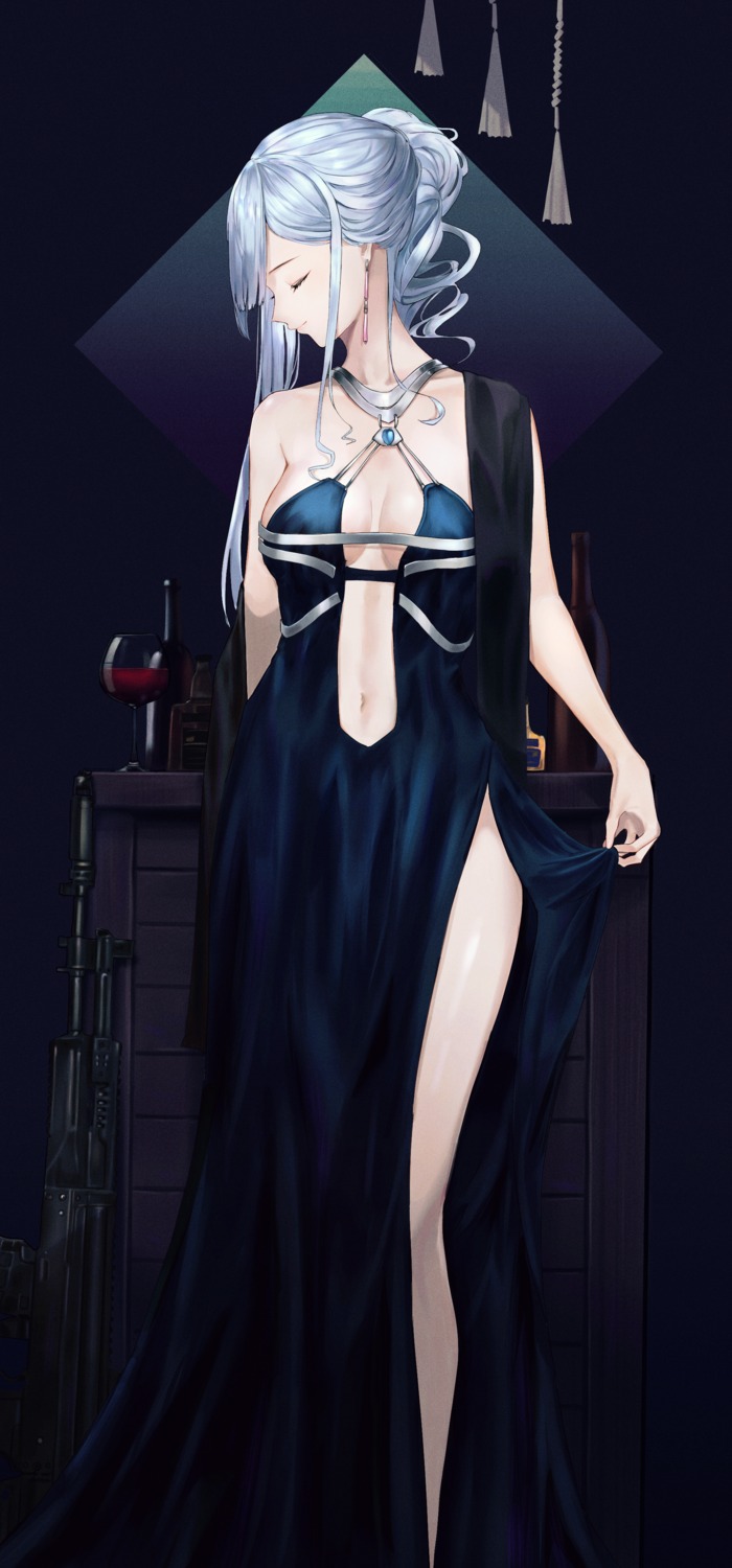 ak-12_(girls_frontline), dress, girls_frontline, no_bra, ritta_(abmnoworld)