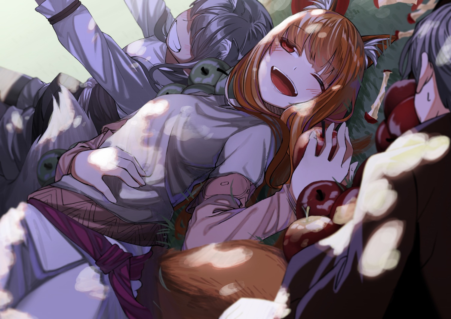 animal_ears, craft_lawrence, hflat, holo, myuri, spice_and_wolf, tail