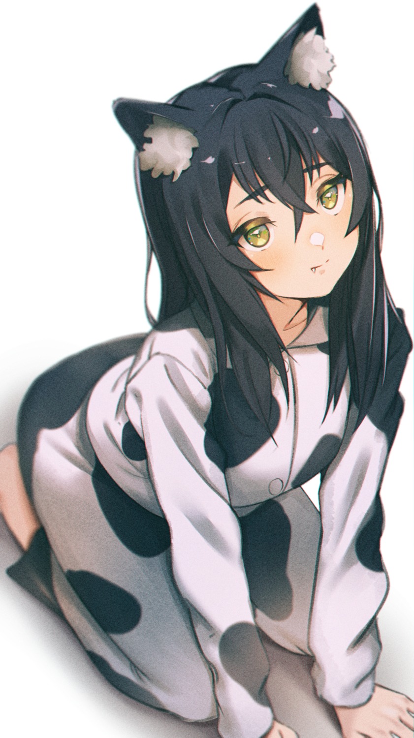 animal_ears, grayfox, nekomimi, pajama