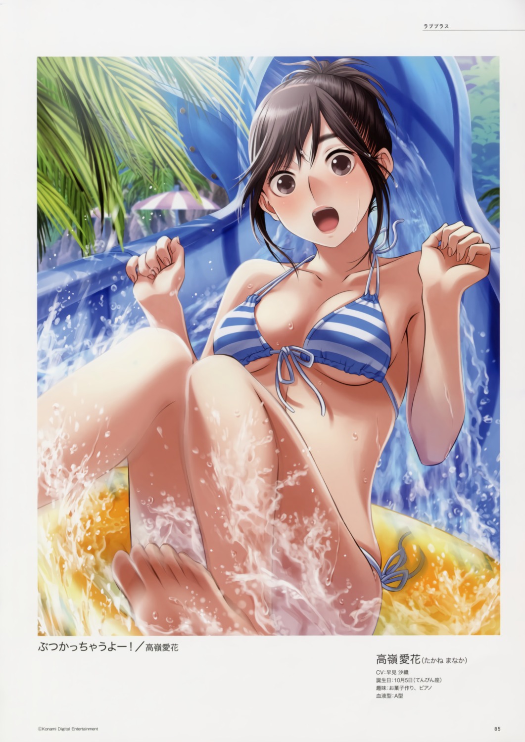 bikini, feet, love_plus, mino_taro, swimsuits, takane_manaka, wet
