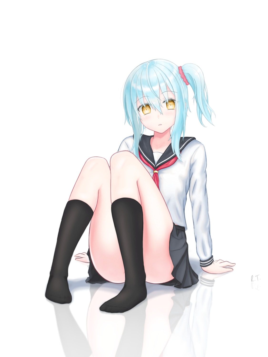 feet, r.t., rimuru_tempest, seifuku, skirt_lift, tensei_shitara_slime_datta_ken
