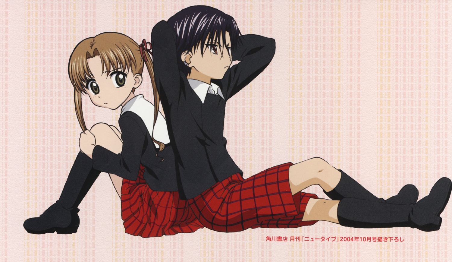 gakuen_alice, hyuuga_natsume, sakura_mikan, screening, seifuku