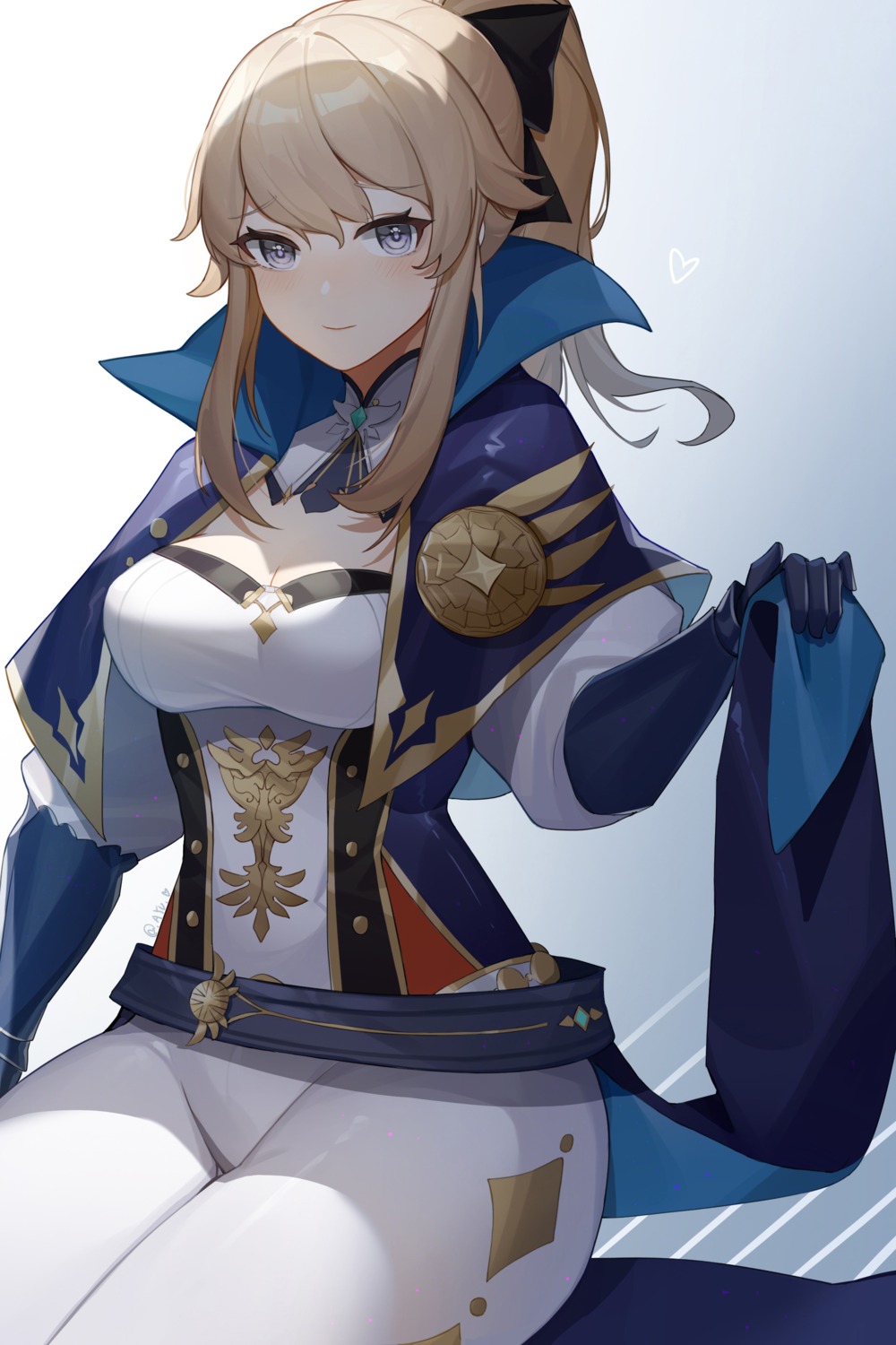 ayu_(ayuyu0924), cleavage, genshin_impact, jean_gunnhildr