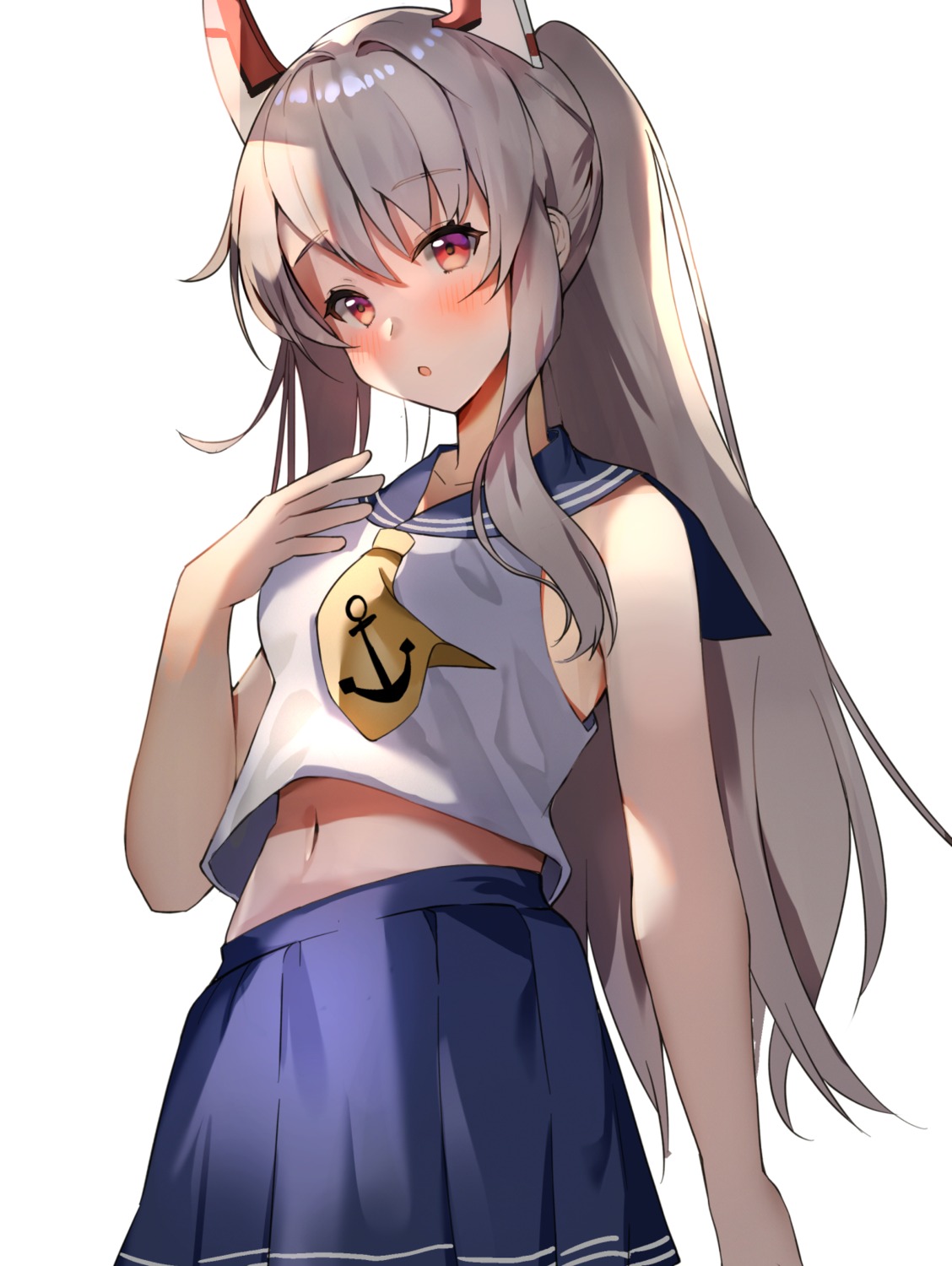 aa44, ayanami_(azur_lane), azur_lane, seifuku