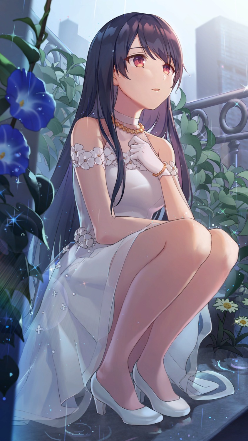 dress, girl_cafe_gun, girl_cafe_gun_ii, heels, see_through, shi_wuxia, skirt_lift, tagme