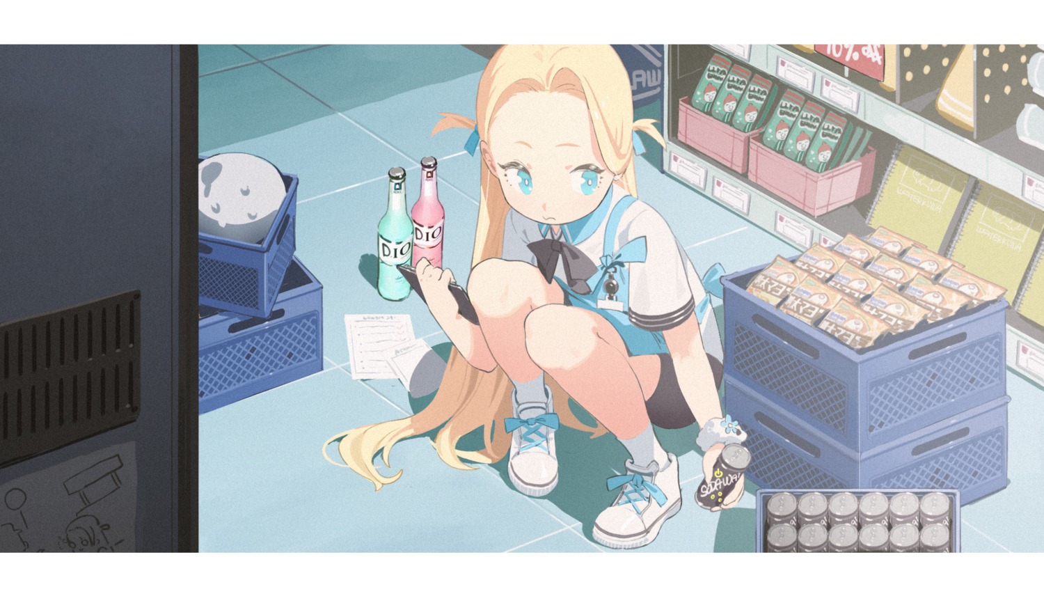 blue_archive, sora_(blue_archive), uniform, waterkuma