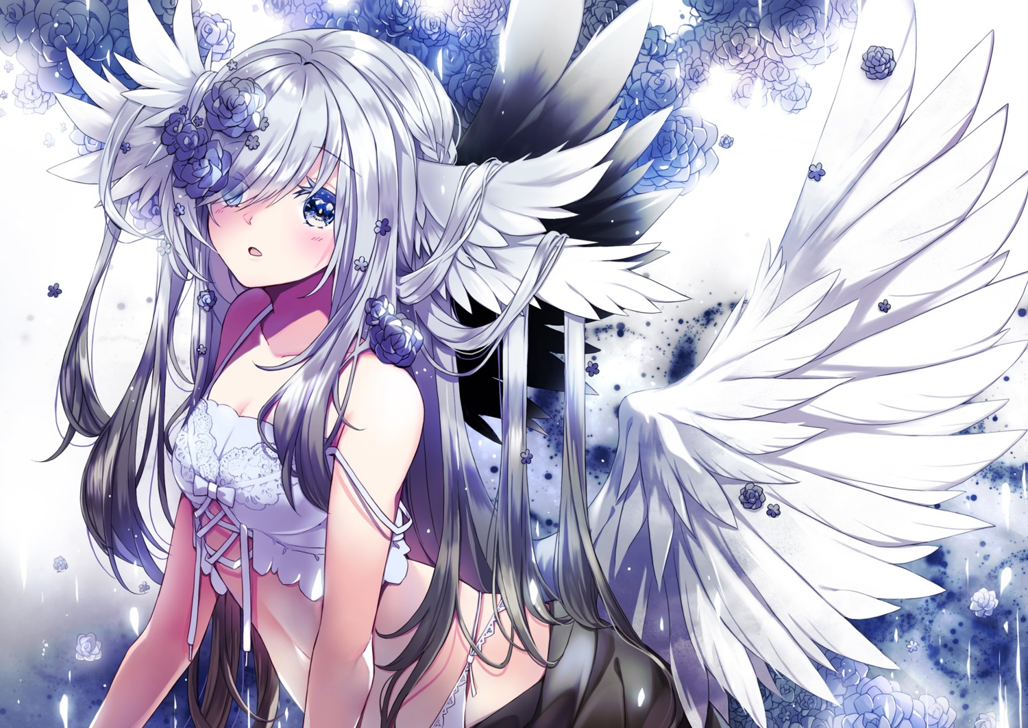 lingerie, pantsu, touka_(07touka25), wings