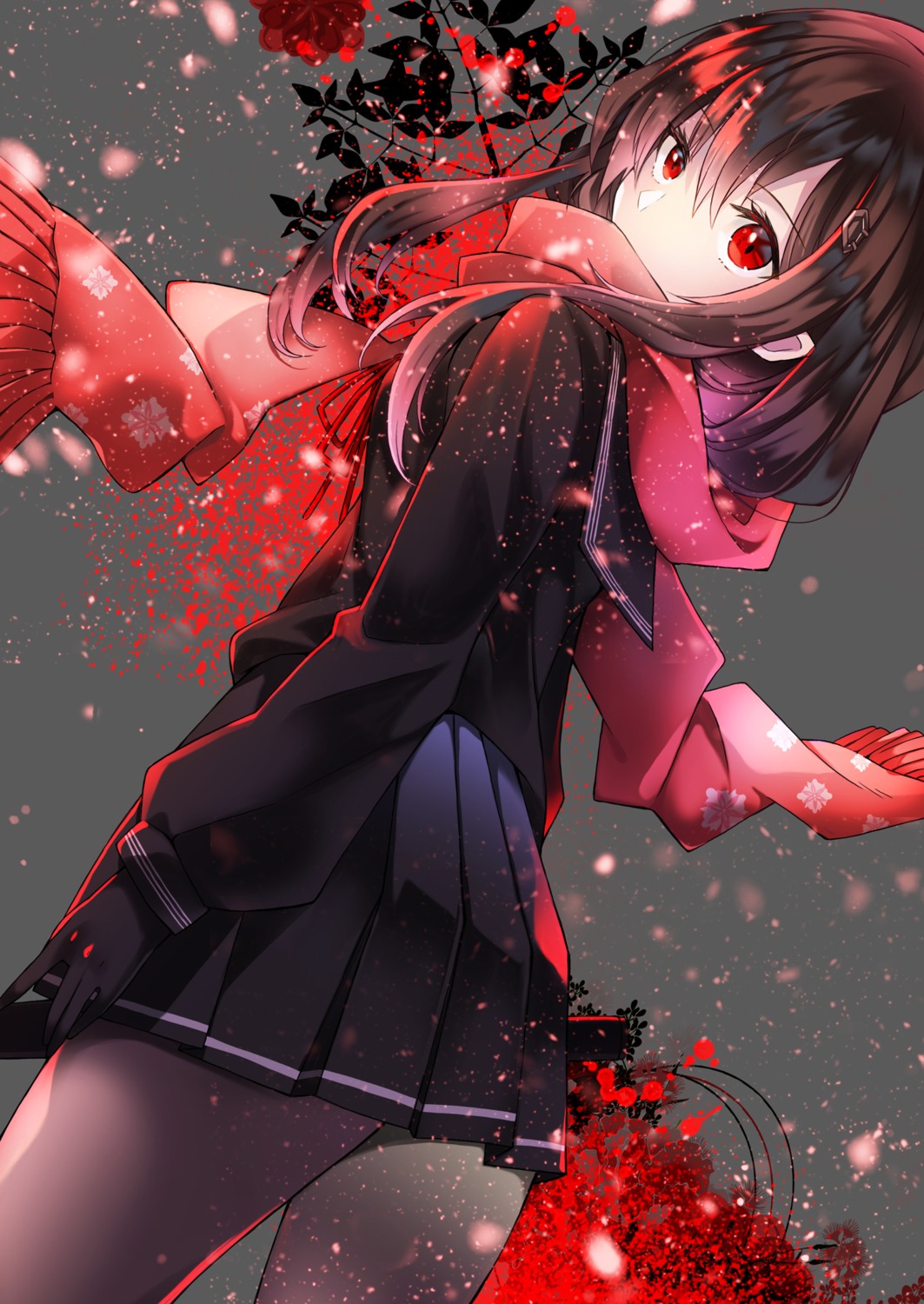 pantyhose, sayo_samonji_(tenka_hyakken), seifuku, tenka_hyakken, touka_(07touka25)