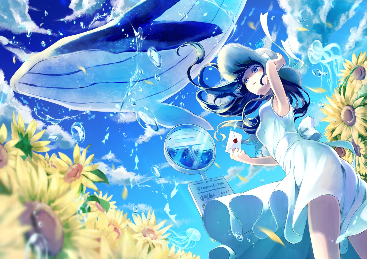 canned_rose, dress, skirt_lift, summer_dress