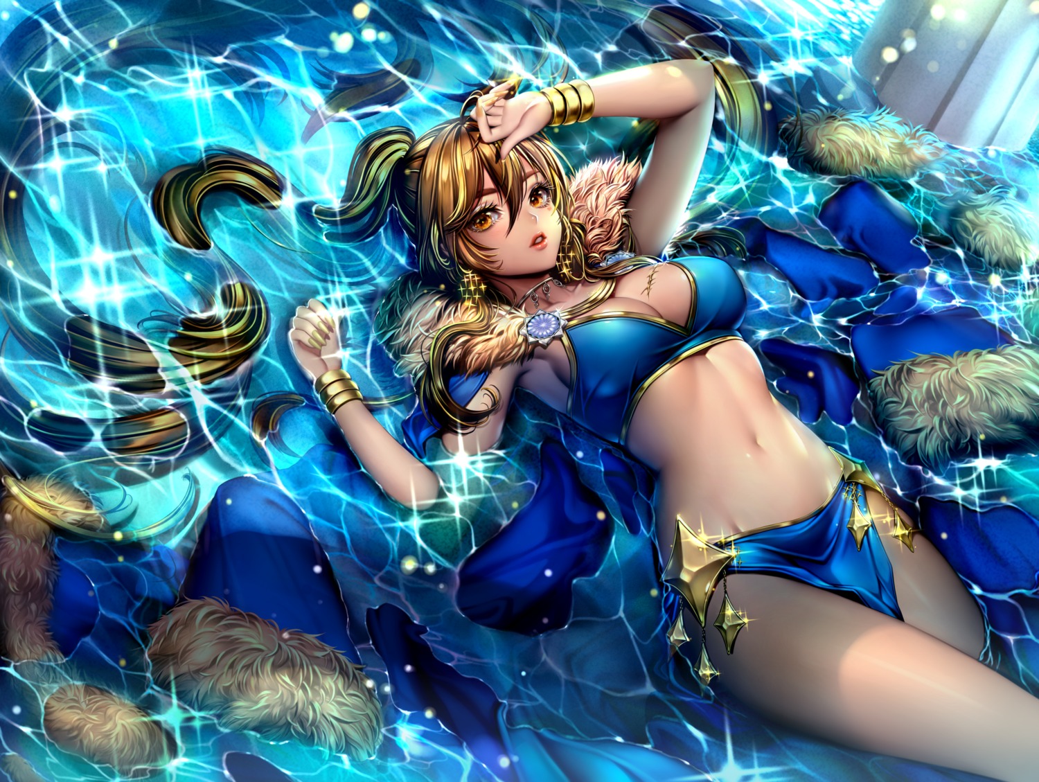 bikini_top, cleavage, sammi_hisame, swimsuits, wet