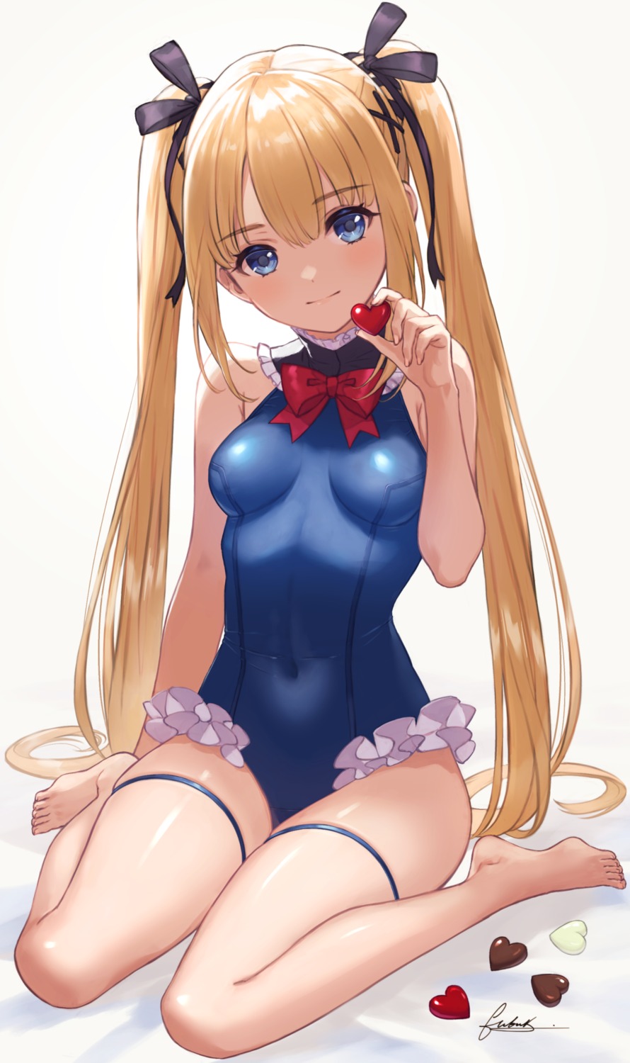 azur_lane, dead_or_alive, fubuki_(fakemonkey0224), garter, marie_rose, swimsuits, valentine