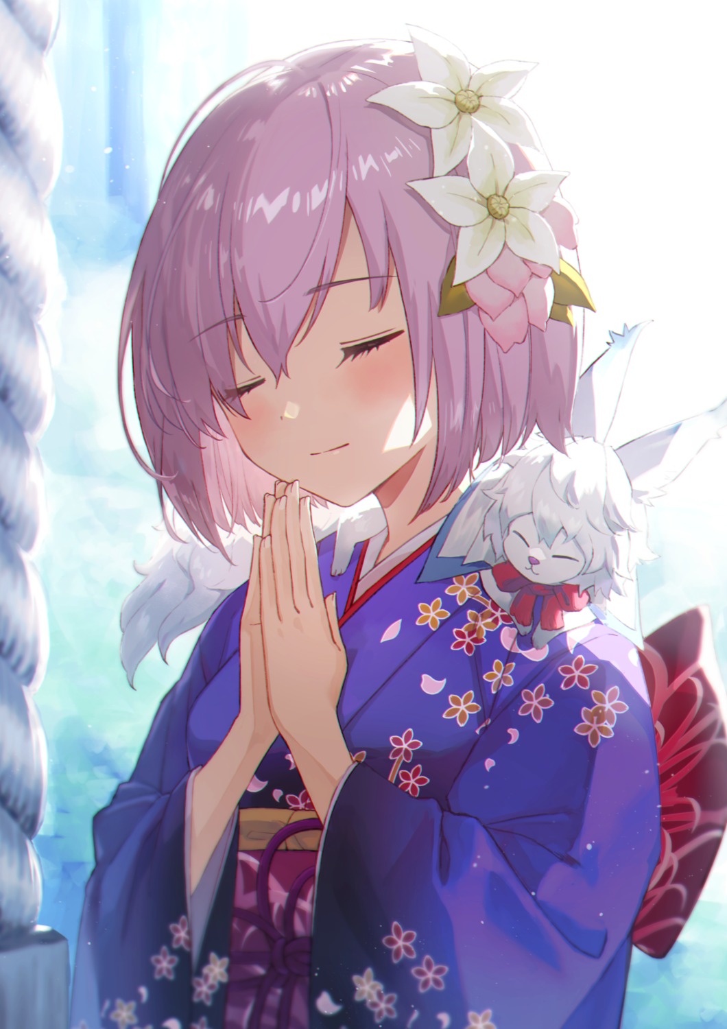 fate/grand_order, fubuki_(fakemonkey0224), kimono, mash_kyrielight