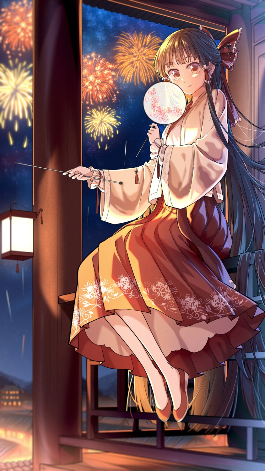 asian_clothes, hakurei_reimu, jiege, touhou
