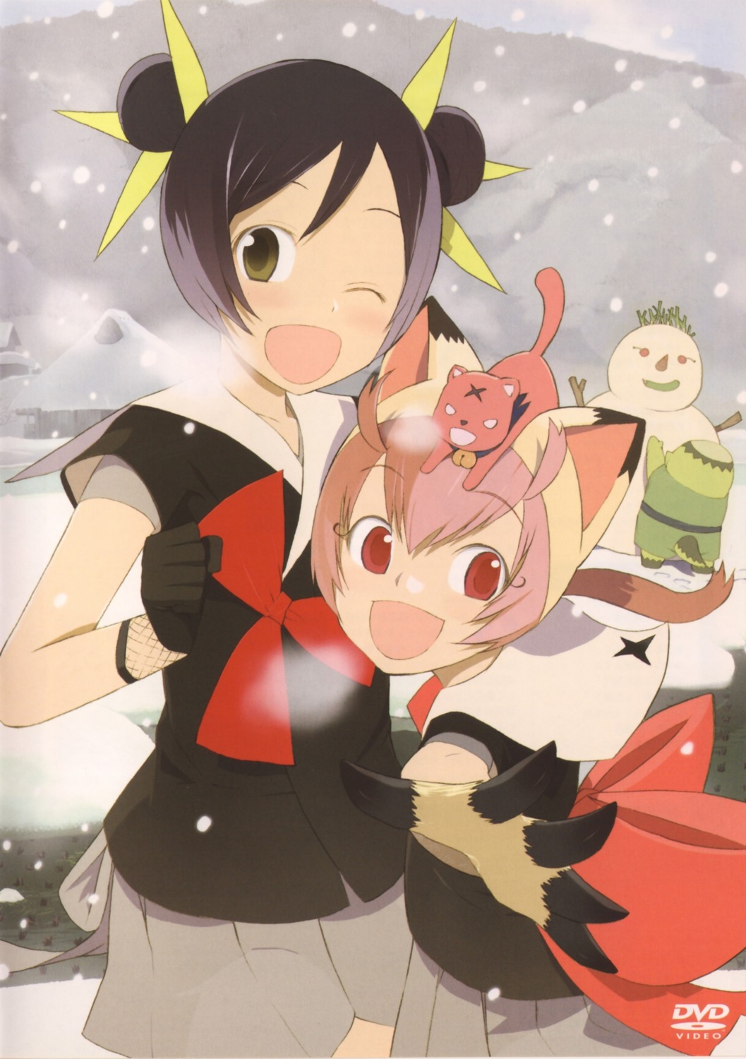 animal_ears, disc_cover, himawari, hinata_himawari, momota, nekomimi, ninja, okama