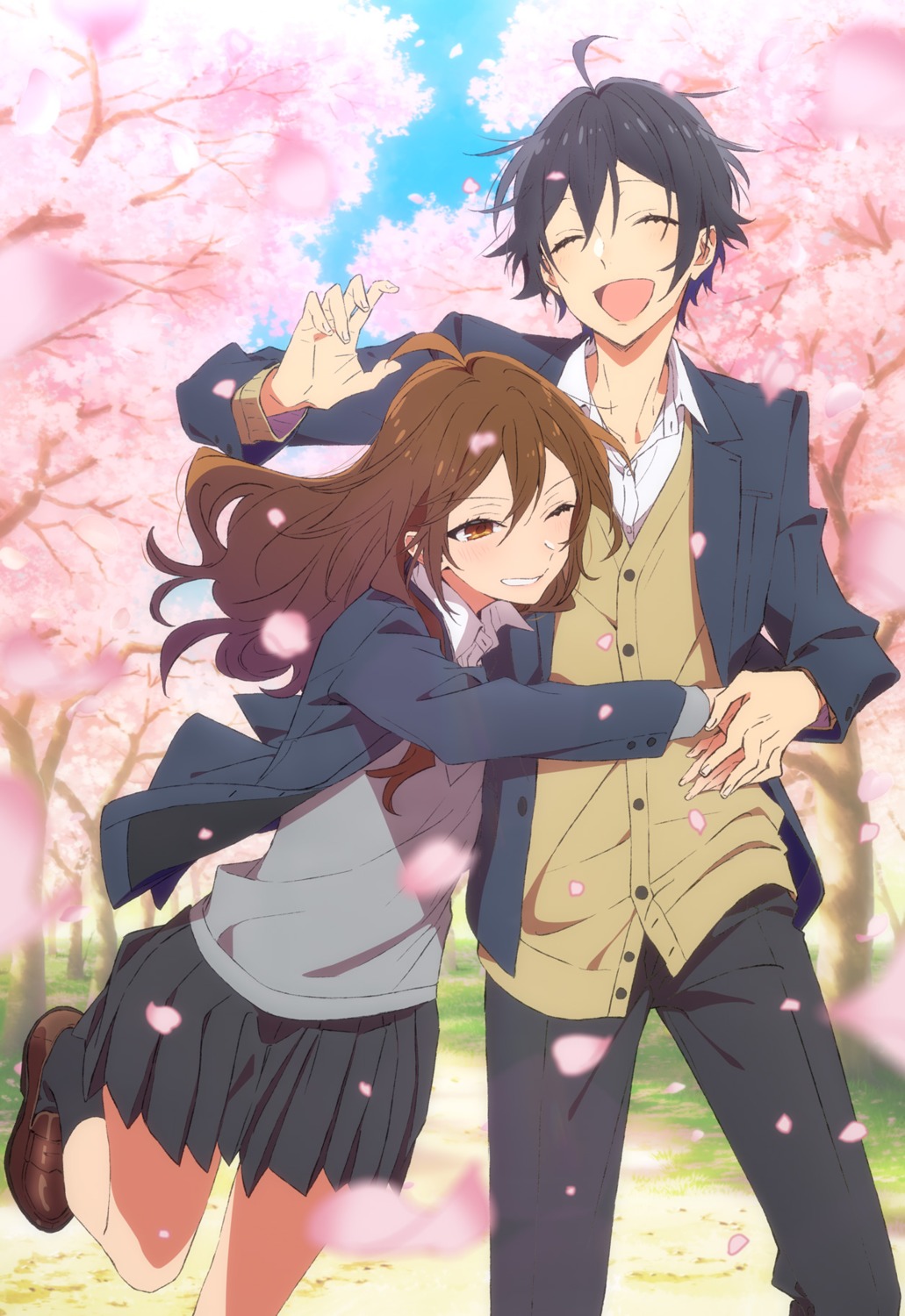 hori-san_to_miyamura-kun, hori_kyouko, miyamura_izumi, seifuku, sweater, tagme