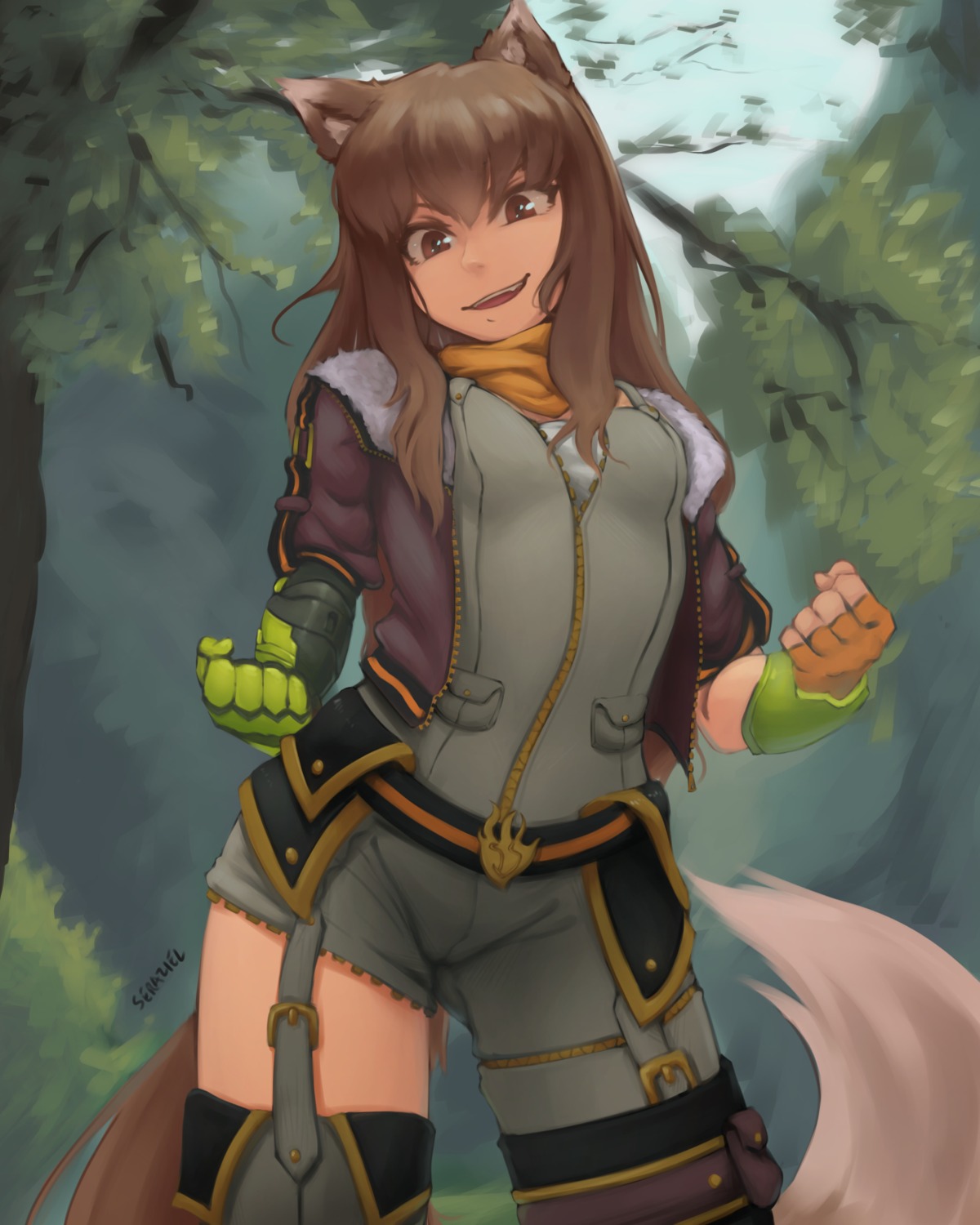animal_ears, cosplay, garter, holo, rwby, seraziel, spice_and_wolf, stockings, tail, thighhighs