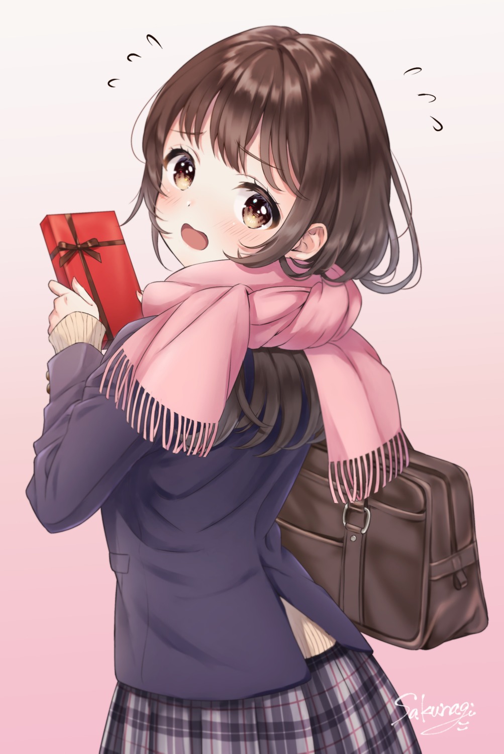 sakunagita, seifuku, sweater, valentine