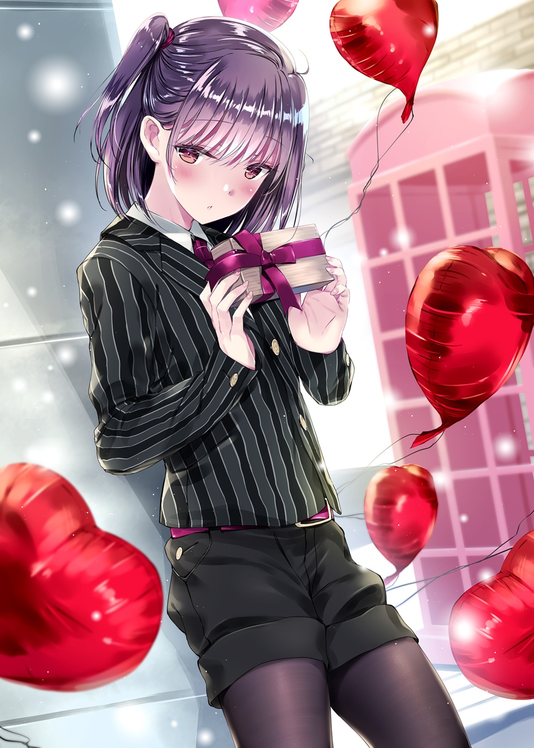 business_suit, kobayashi_chisato, pantyhose, shimojou_yuri, shishunki_complex, valentine