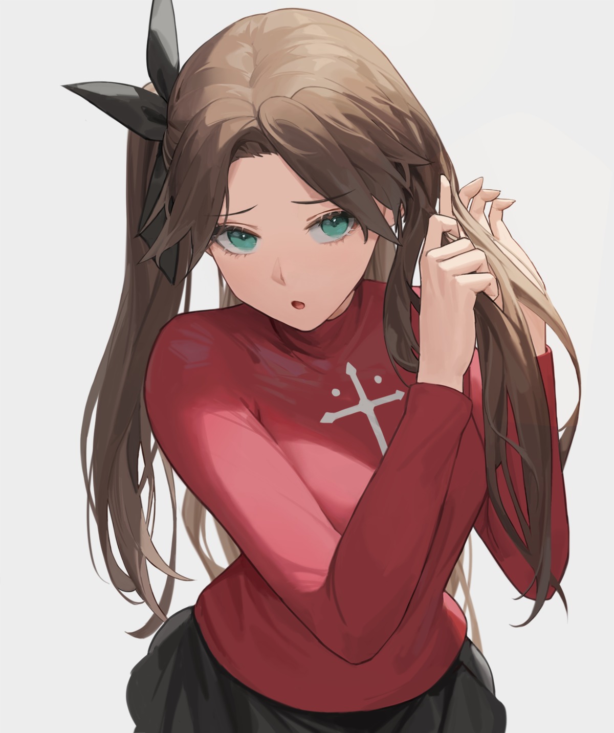 cotta_(heleif), fate/stay_night, sweater, toosaka_rin