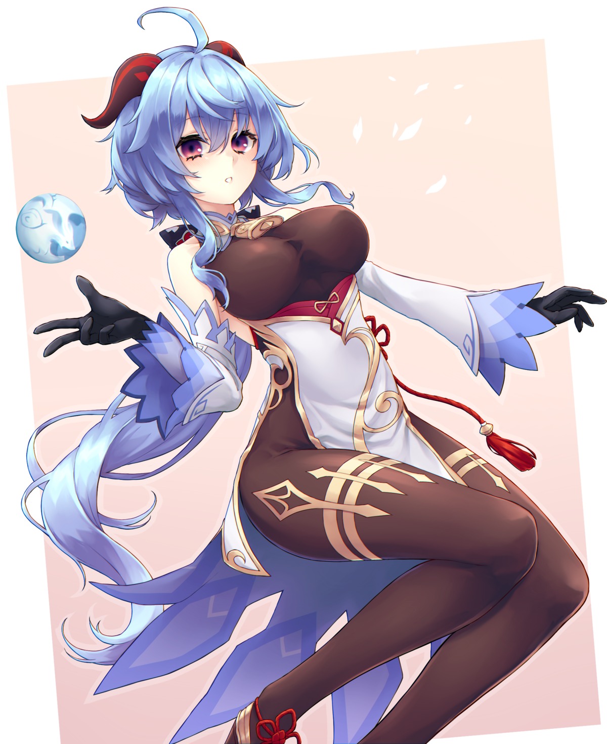 asian_clothes, ganyu, genshin_impact, horns, namec0