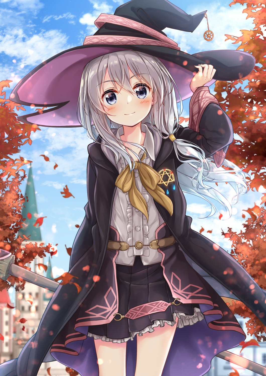 elaina_(majotabi), majo_no_tabitabi, uneune, witch