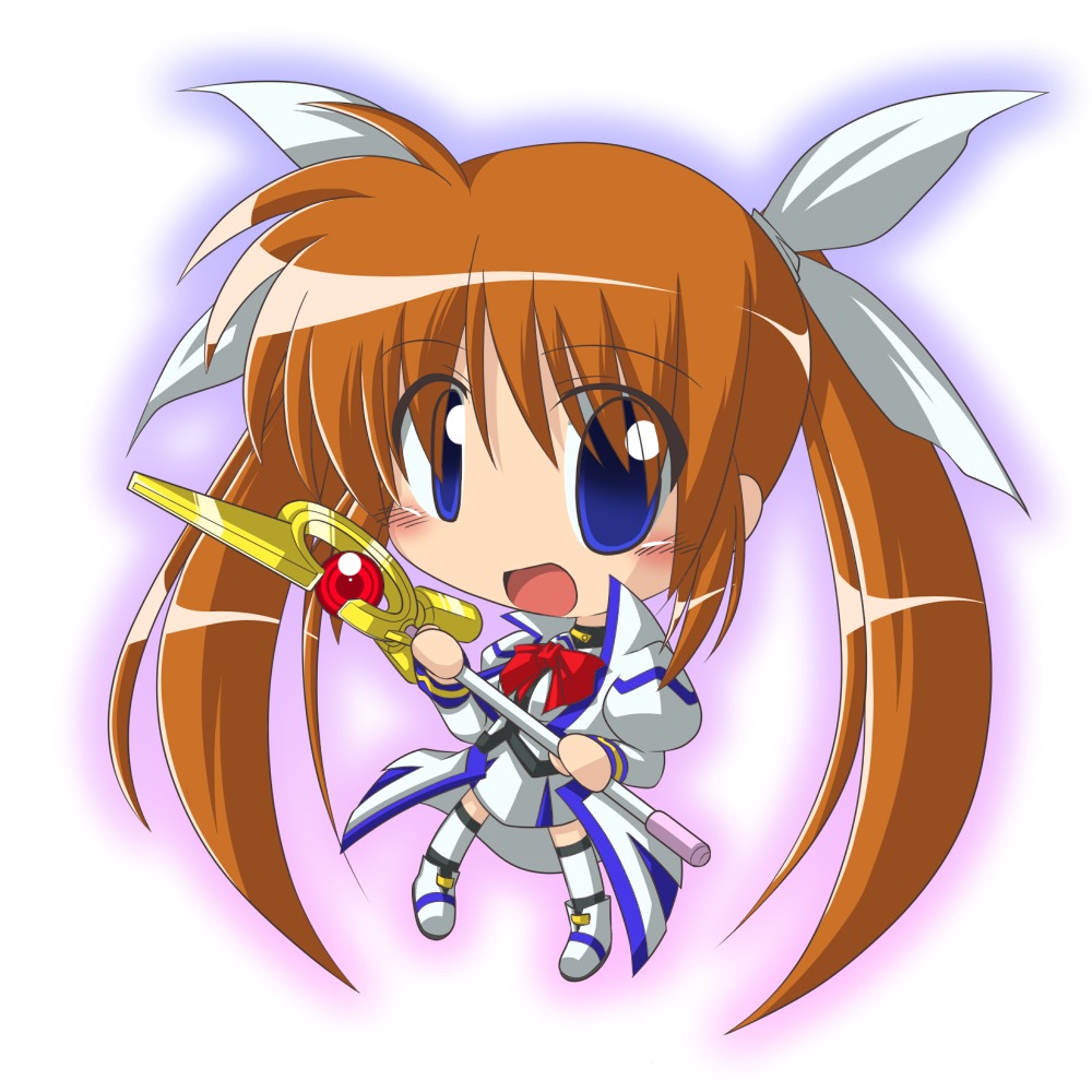 bibi, chibi, mahou_shoujo_lyrical_nanoha, mahou_shoujo_lyrical_nanoha_strikers, takamachi_nanoha