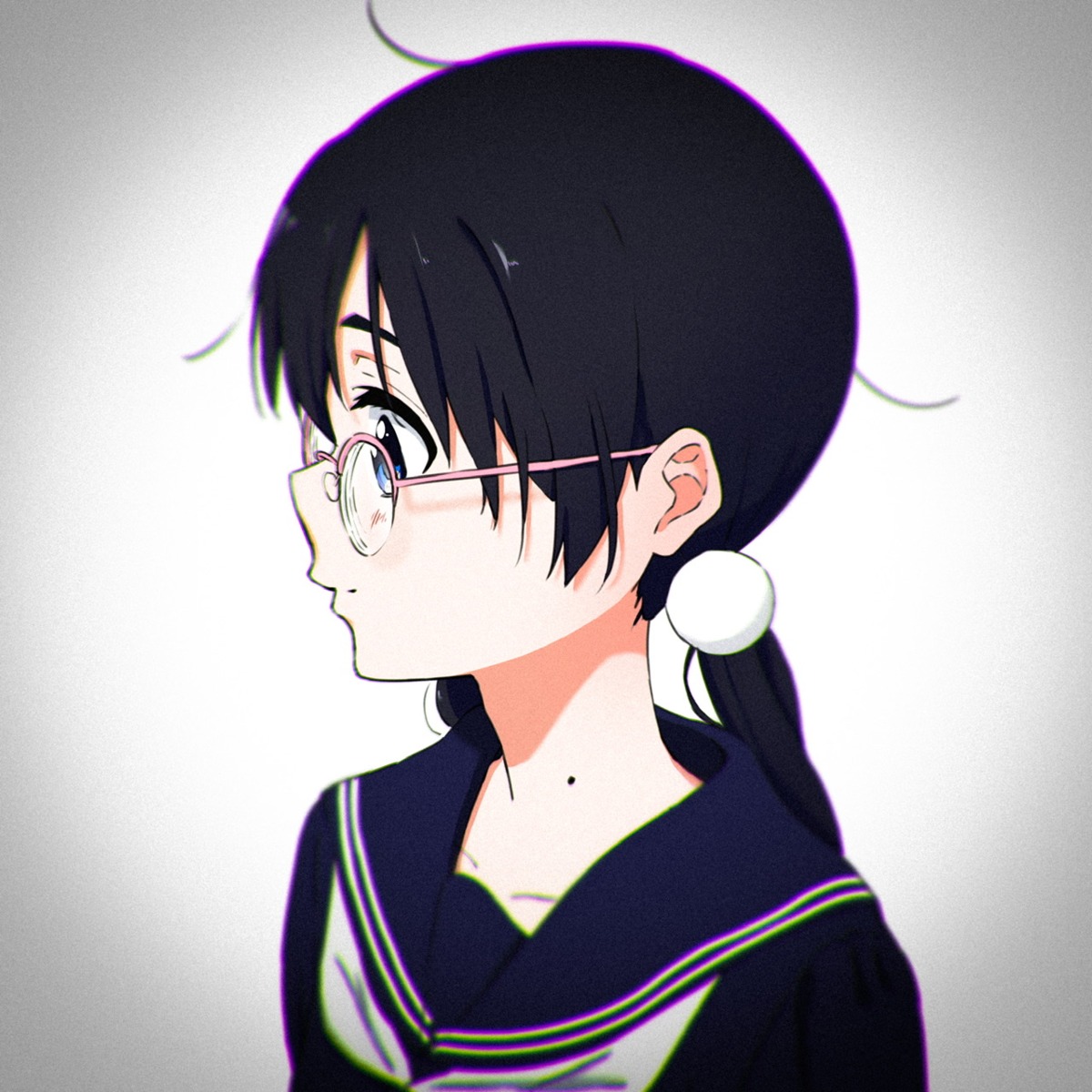 kitashirakawa_tamako, megane, sakurayama_(59_sakurayama), seifuku, tamako_market