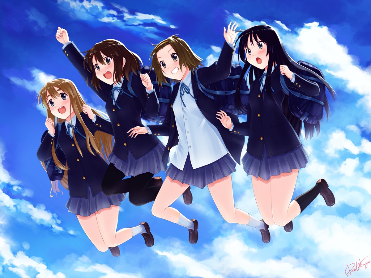 akiyama_mio, dopollsogno, hirasawa_yui, k-on!, kotobuki_tsumugi, seifuku, tainaka_ritsu, wallpaper