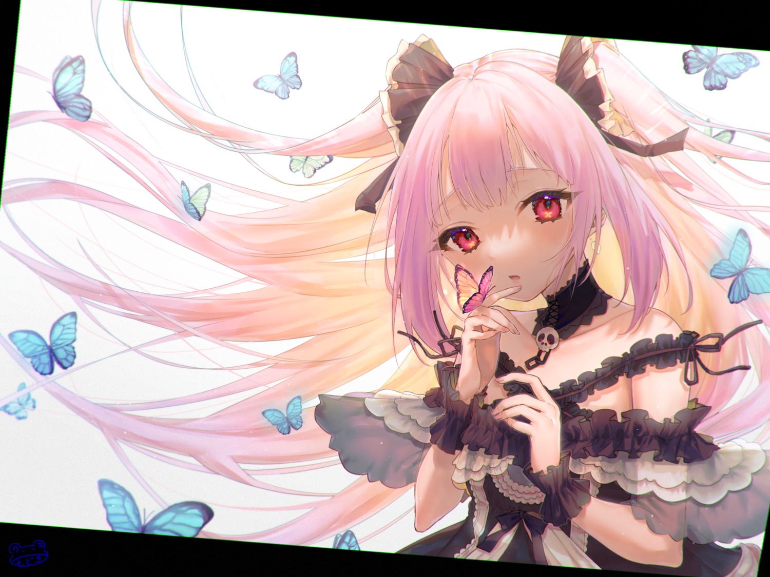 dress, gothic_lolita, hololive, lolita_fashion, modoki_kuma, uruha_rushia