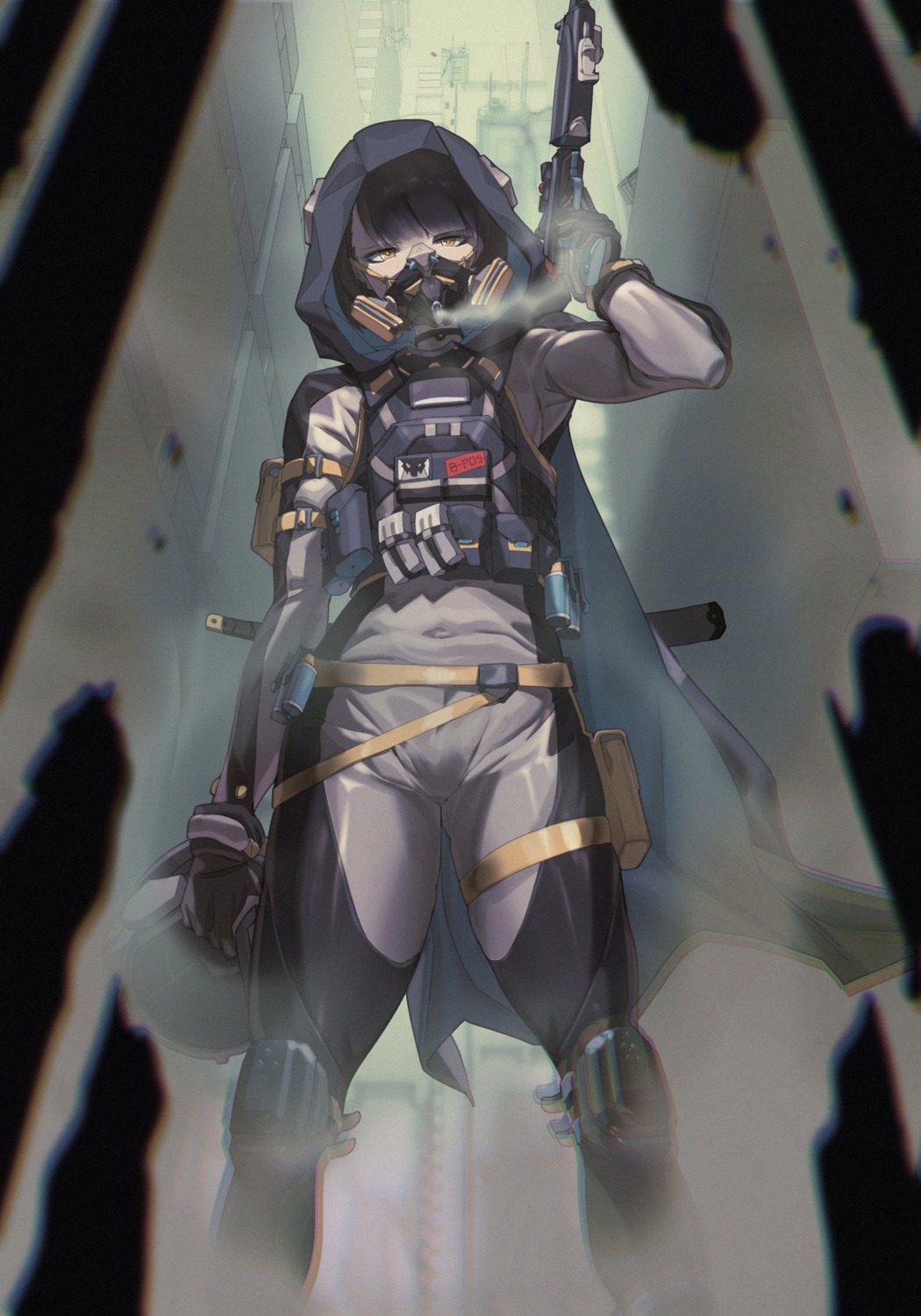 bodysuit, gun, jin_rou