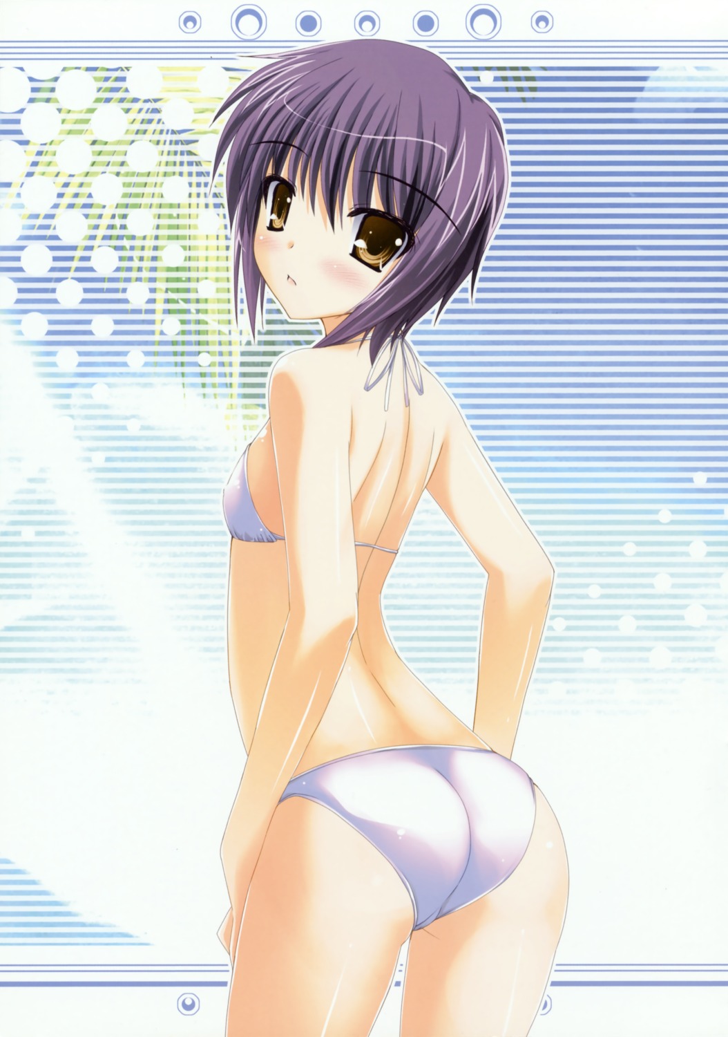 ass, bikini, nagato_yuki, suzumiya_haruhi_no_yuuutsu, swimsuits, yuki_usagi