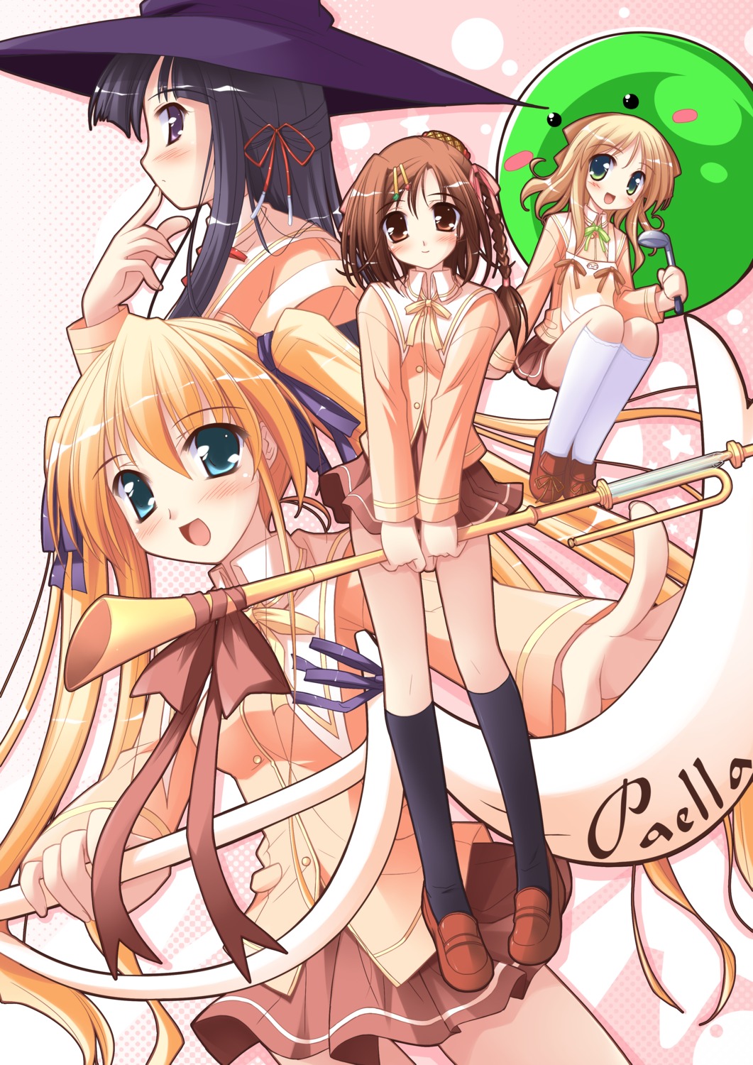 happiness, hiiragi_anri, kamisaka_haruhi, kohinata_sumomo, ko~cha, seifuku, takamine_koyuki, windmill